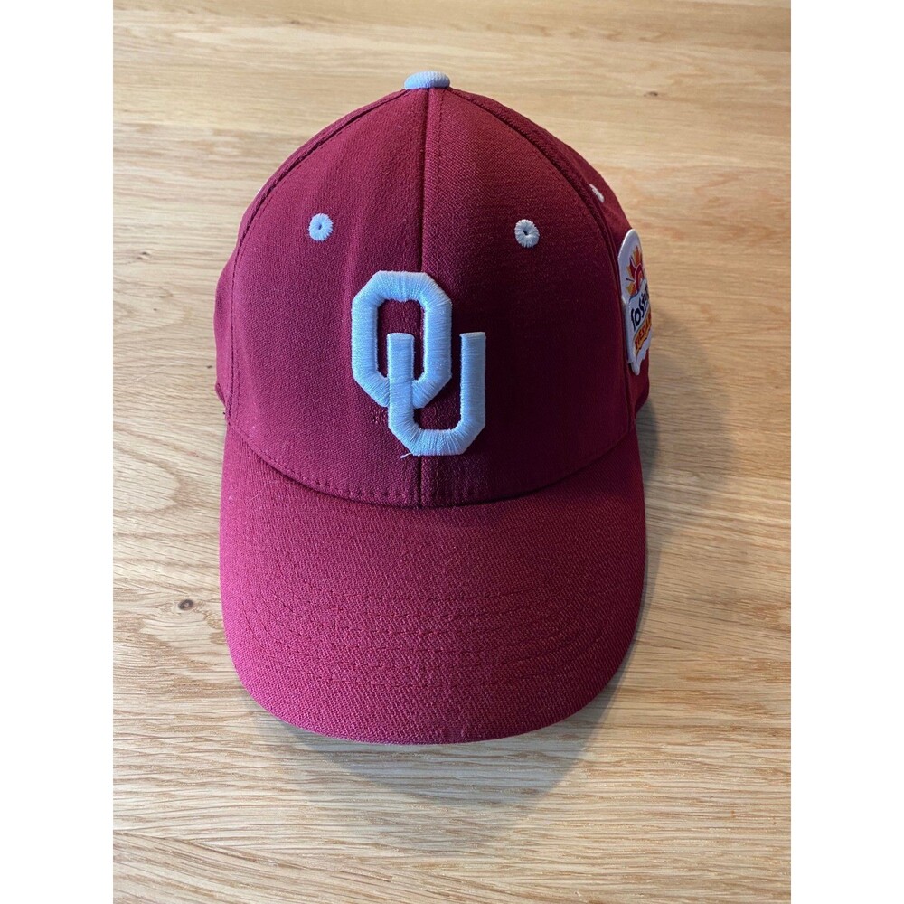 Oklahoma Sooners Hat Cap Fitted Adult OU Tostitos Fiesta Bowl Football OSFM